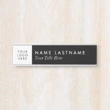 Título do Logotipo Personalizado Nome Branco Simpl
