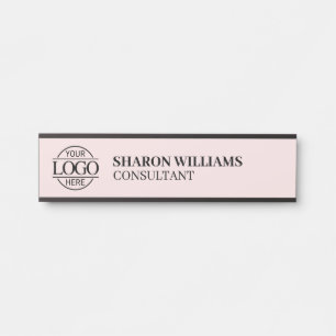 Placa De Porta Título do Trabalho do Logotipo Comercial Personali