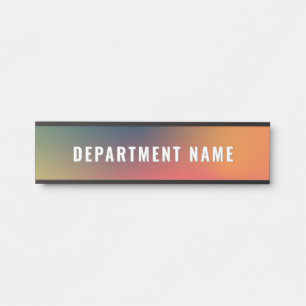 Placa De Porta Trendy Modern Simple Department Name Door Sign