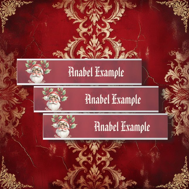 Placa De Porta Uma galinha-branca Santa Claus (Criador carregado)