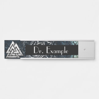 Placa De Porta Valknut~ (Wavy)