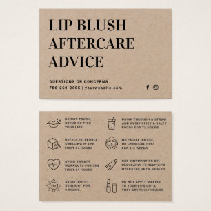 Placa de pós-tratamento Premium Kraft Lip Blush Li