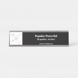 Placa de Prata Popular/Poderosa para Mesa