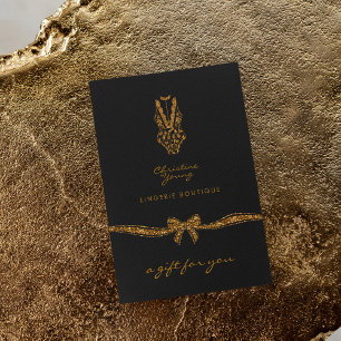 Placa de Presente de Boutique da Lingerie de renda