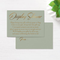 Placa de Presente Elegante Dourada e Verde do Chá 