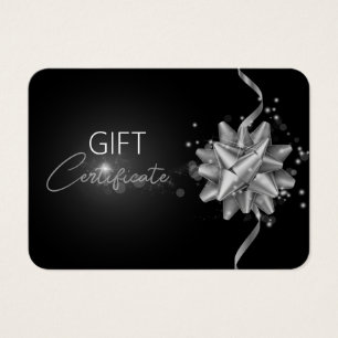 Placa de presente preta brilhante Elegante límpida