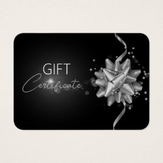 Placa de presente preta brilhante Elegante límpida