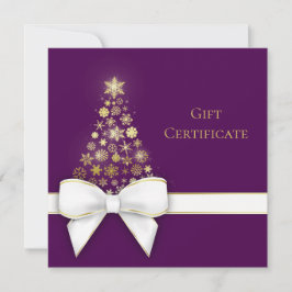 Placa de Presente Roxo do Arco de Árvore de Natal 