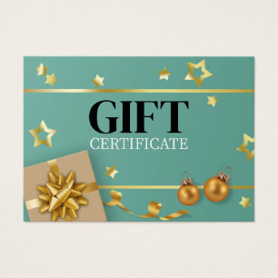 Placa de presentes de fita de bife Dourada em Teal