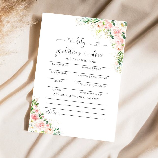 Placa de previsão de Chá de fraldas Dourado Rosa R (Criador carregado)