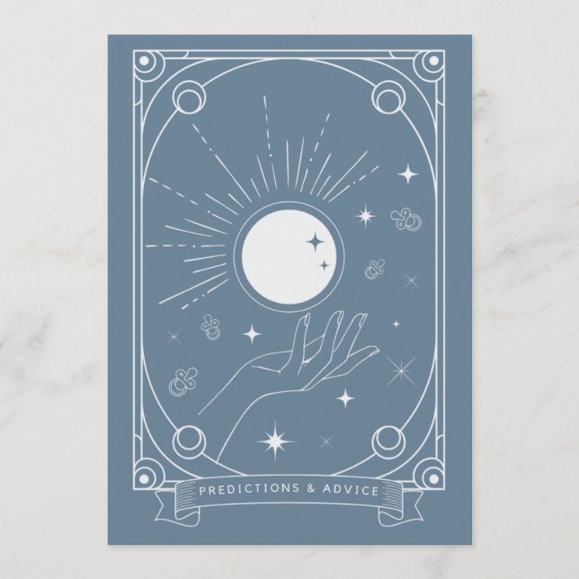 Placa de previsão e conselho do Tarot (Frente)