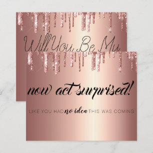 Placa de Proposta de Bridesmaid Elegante Glitter D
