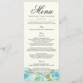 Placa de rack do menu Lavish Florals
