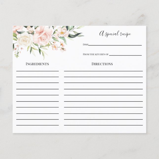 Placa de recebimento de Chá de panela Blush e Gree (Frente)