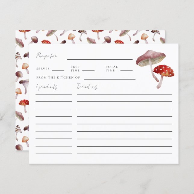 Placa de recebimento de Chá de panela da floresta  (Frente/Verso)