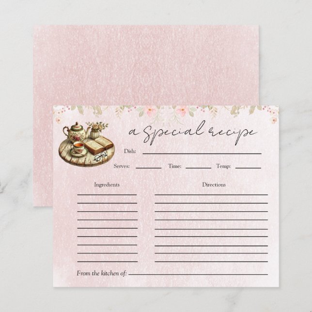 Placa de recebimento de Chá de panela de chá flora (Frente/Verso)