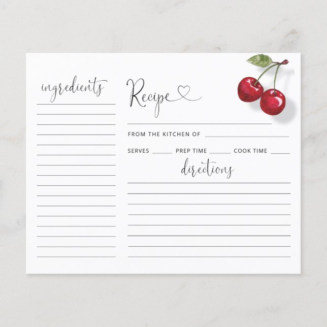 Placa de recebimento de Chás de panela de Cherry (Frente)