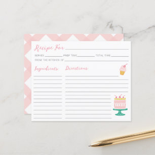Placa de recebimento de Cupcake de bolos rosa pré-