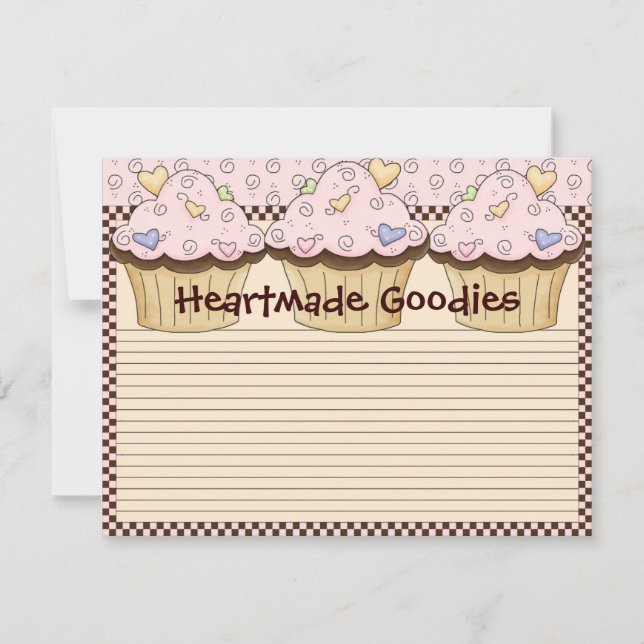 Placa de recebimento de cupcakes (Frente)