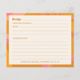 Placa de recebimento do Chá de panela Marble Amare