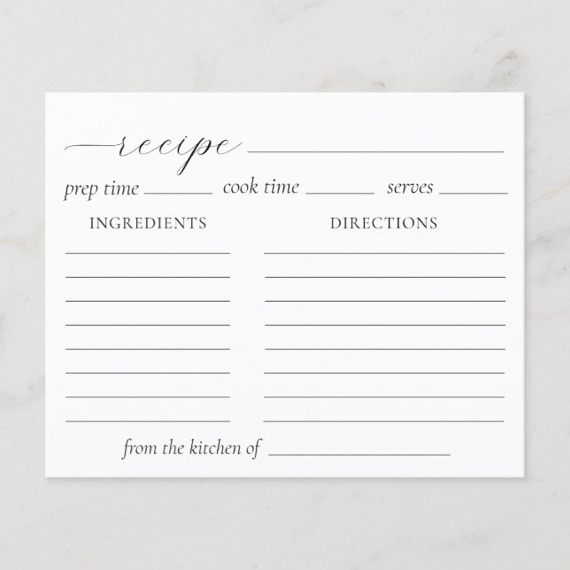 Placa de Receita do Chá de panela Cloud Nine (Frente)