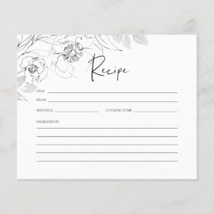 Placa de Receita do Chá de panela de Ilustração Bo