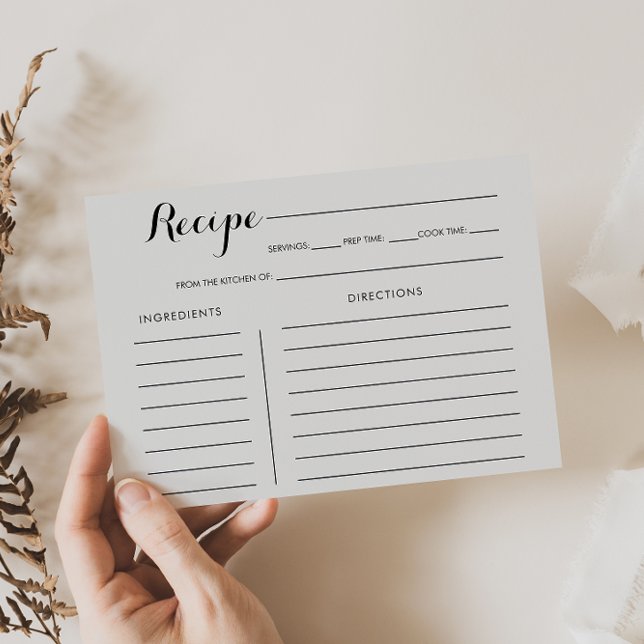 Placa de Receita do Chá de panela Floral Watercolo (Criador carregado)