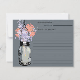 Placa de Receita do Jar Mason