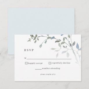 Placa de Recepção de casamento RSVP Floral Dusty