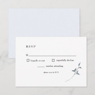 Placa de Recepção de casamento RSVP Floral Simpl