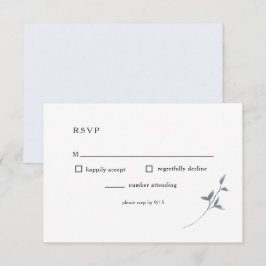 Placa de Recepção de casamento RSVP Floral Simples