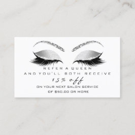 Placa de referência de salão Cinzas pretas pratead