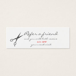 Placa de referência de salão de salão de tesoura