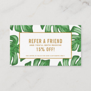 Placa de Referência Tropical Split Leaf Philodendr