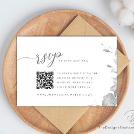 Placa de Resposta de Casamento de Cartão RSVP Boho