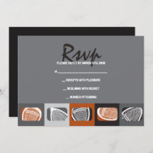 Placa de Resposta de Convite do Bar LACROSSE Mitzv