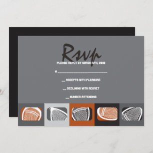 Placa de Resposta de Convite do Bar LACROSSE Mitzv