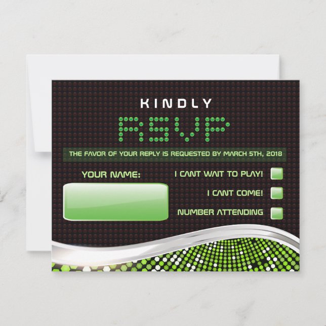 Placa de resposta de convite para o Bar Bat Mitzva (Frente)