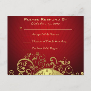 Placa de resposta de espiral vermelha e Dourada