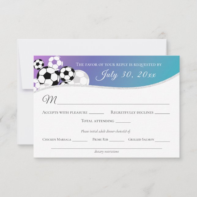 Placa de resposta de futebol com escolha Jantada (Frente)