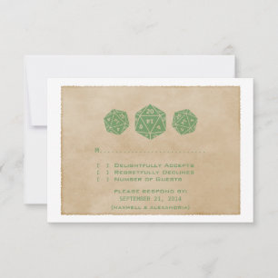 Placa de Resposta de Gamer de Dice D20 Green Grung