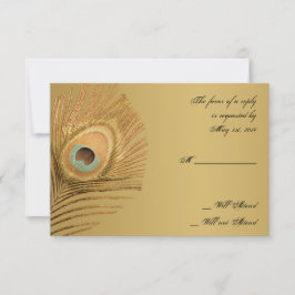 Placa de Resposta de Peacock do ouro