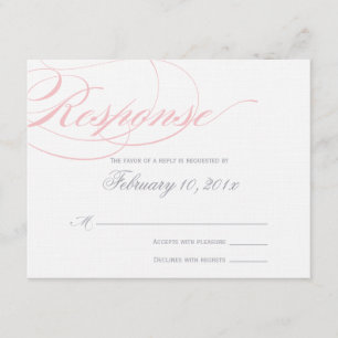 Placa de Resposta de Script Elegante - Cor-de-rosa