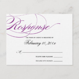 Placa de Resposta de Script Elegante - Roxo