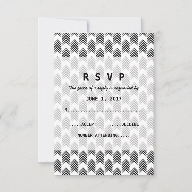 Placa de resposta de setas brancas pretas (Frente)