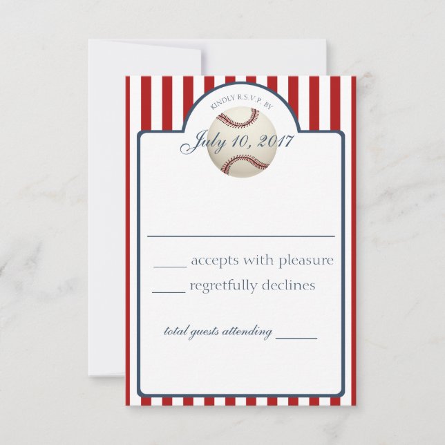 Placa de Resposta de Stripe de Baseball (Frente)