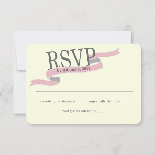 Placa de Resposta do Banner de Faixa Rosa (Frente)