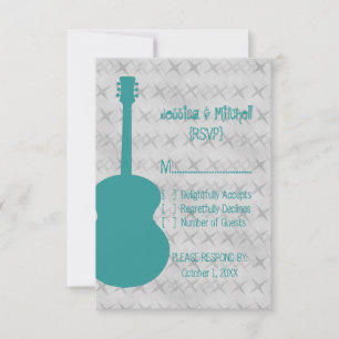 Placa de Resposta do Teal Guitar Grunge