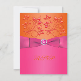 Placa de Resposta Floral Laranja, cor-de-rosa, Fri
