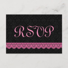 Placa de resposta Lace RSVP V16 PINK e BLACK